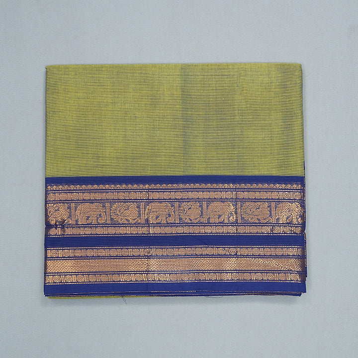 Hayagrivas Yellowish-Green Handloom Chettinad Cotton Saree SSCBF209J1-113