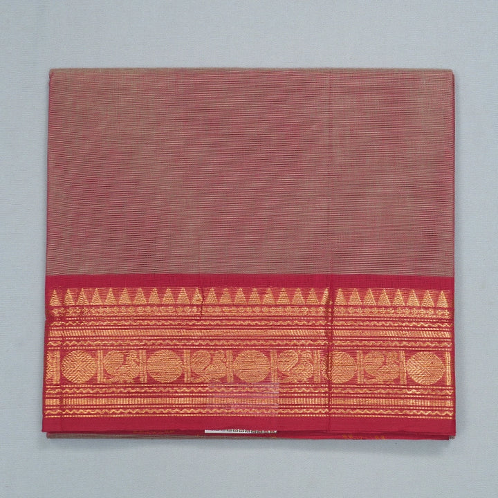 Hayagrivas Pink &amp; Beige (Dual Tone) Handloom Chettinad Cotton Saree SSCBF209J1-150