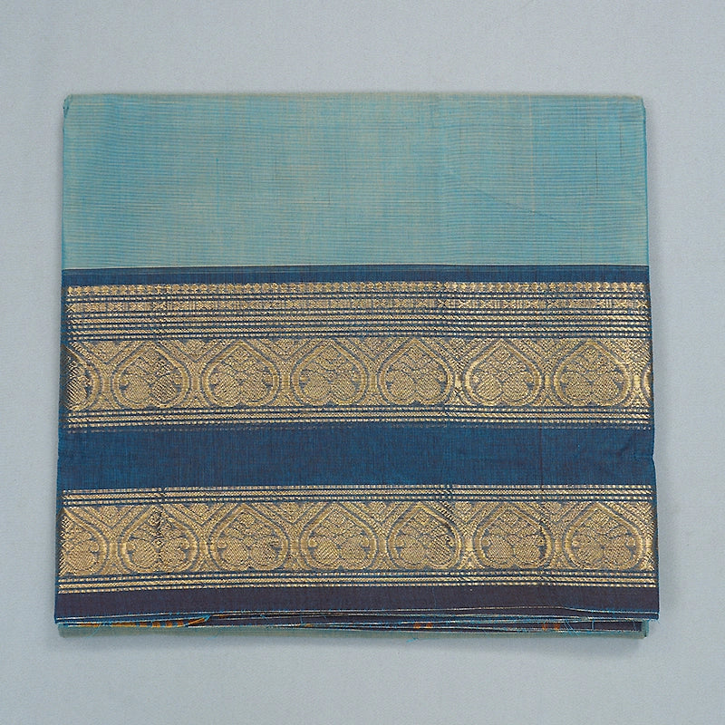 Hayagrivas Ice Blue Handloom Chettinad Cotton Saree SSCBF209J1-66