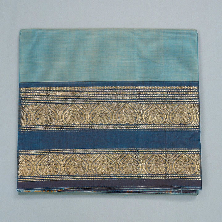 Hayagrivas Ice Blue Handloom Chettinad Cotton Saree SSCBF209J1-66