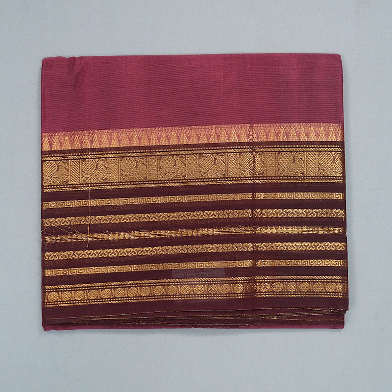 Hayagrivas Dusky Pink Handloom Chettinad Cotton Saree SSCBF209J1-8