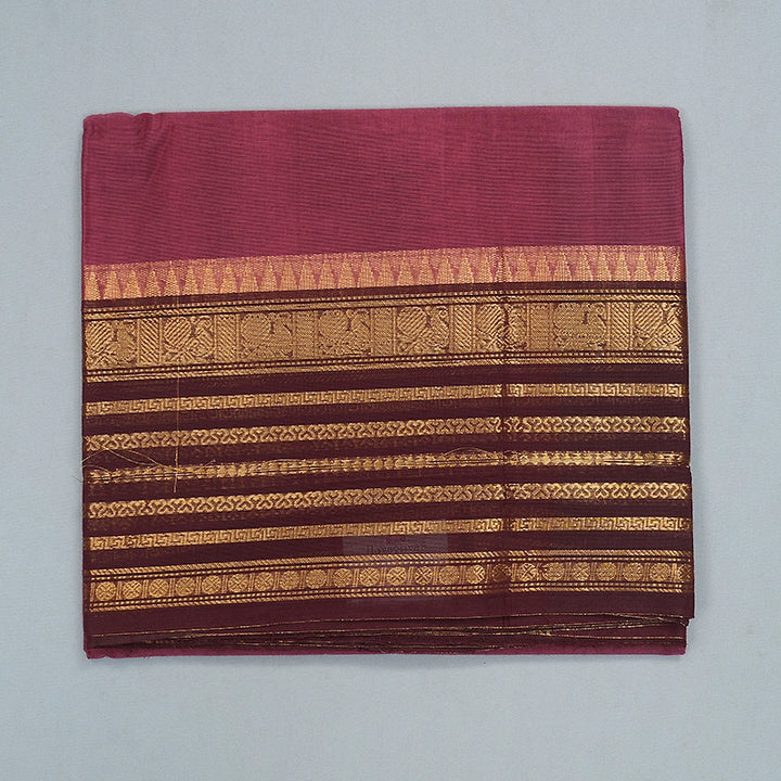 Hayagrivas Dusky Pink Handloom Chettinad Cotton Saree SSCBF209J1-8