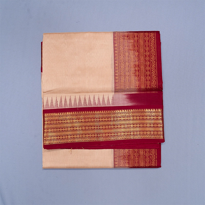 Hayagrivas Cream Pure Silk Cotton Saree SSCBF34D3-41