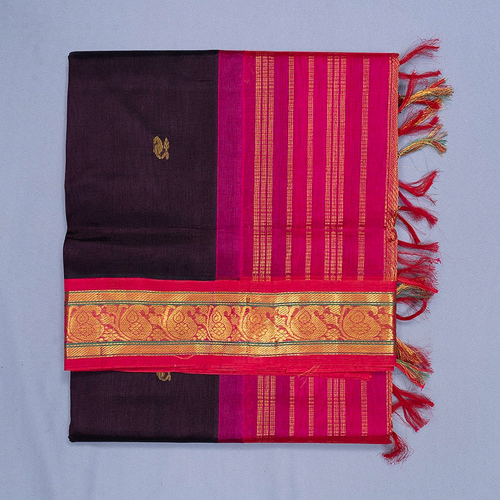 Hayagrivas Deep Nagapazham Pure Silk Cotton Saree SSCBF34D4-34