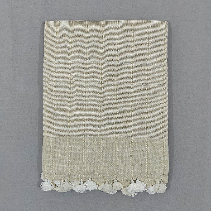 Hayagrivas Sandal Handloom Linen Saree SSCBF68E4-2