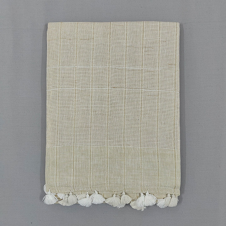 Hayagrivas Sandal Handloom Linen Saree SSCBF68E4-2