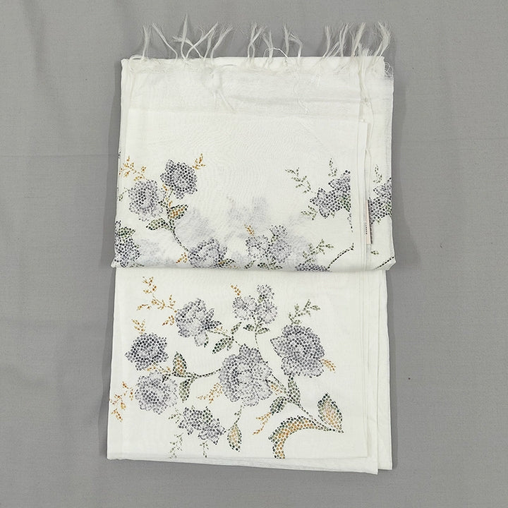 Hayagrivas Half-White Handloom Linen Saree SSCBF68E6-6
