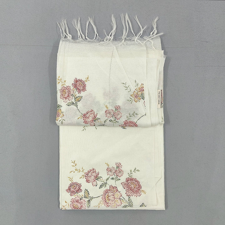 Hayagrivas Half-White Fancy Cotton Saree SSCBF68E6-8