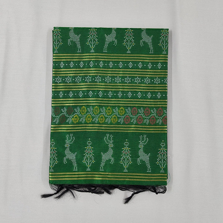 Hayagrivas Bottle Green Fancy Cotton Saree SSCBF84F13-2