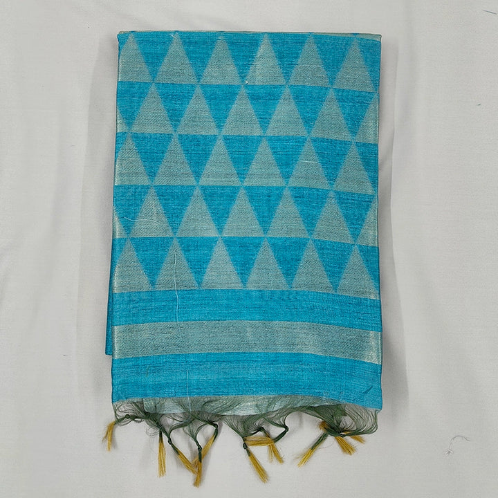 Hayagrivas Blue Fancy Cotton Saree SSCBF84F16-2