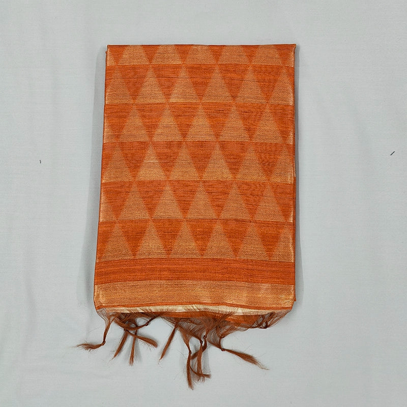 Hayagrivas Orange Fancy Cotton Saree SSCBF84F16-5