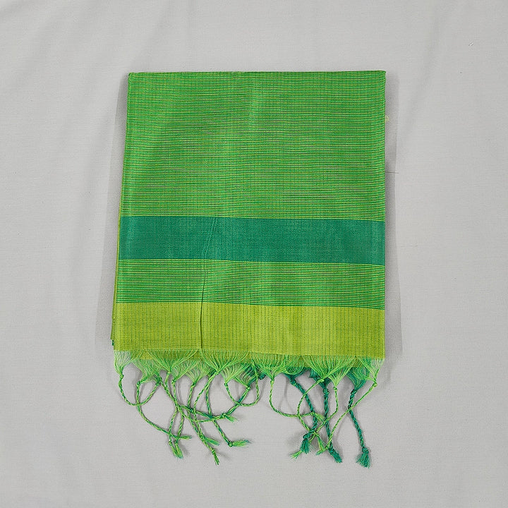 Hayagrivas Lime Green Fancy Cotton Saree SSCBF89F1-4