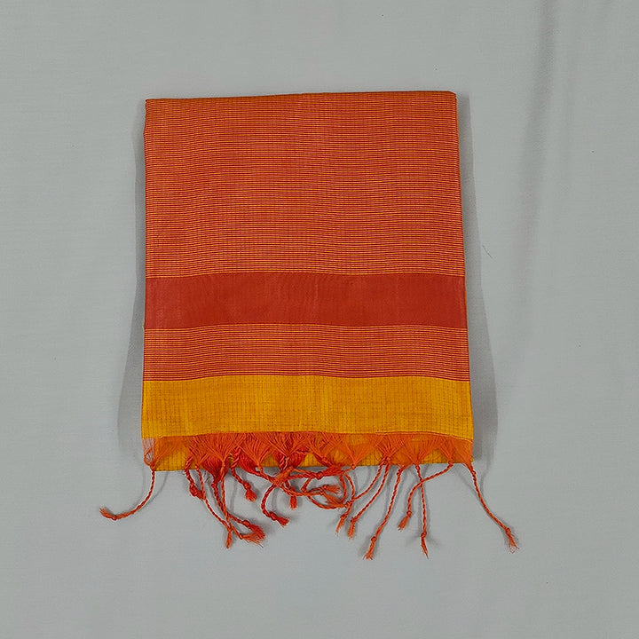 Hayagrivas Mustard Fancy Cotton Saree SSCBF89F1-8