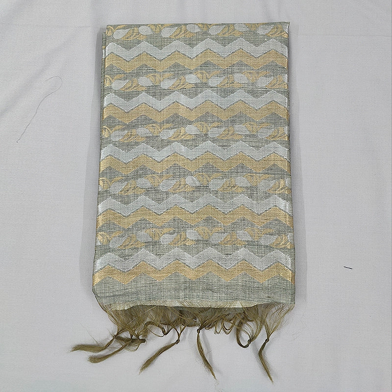 Hayagrivas Grey Fancy Cotton Saree SSCBF92F1-1