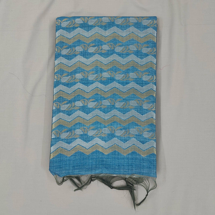 Hayagrivas Blue Fancy Cotton Saree SSCBF92F1-6