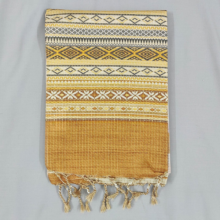 Hayagrivas Beige Fancy Cotton Saree SSCBF92F14-1