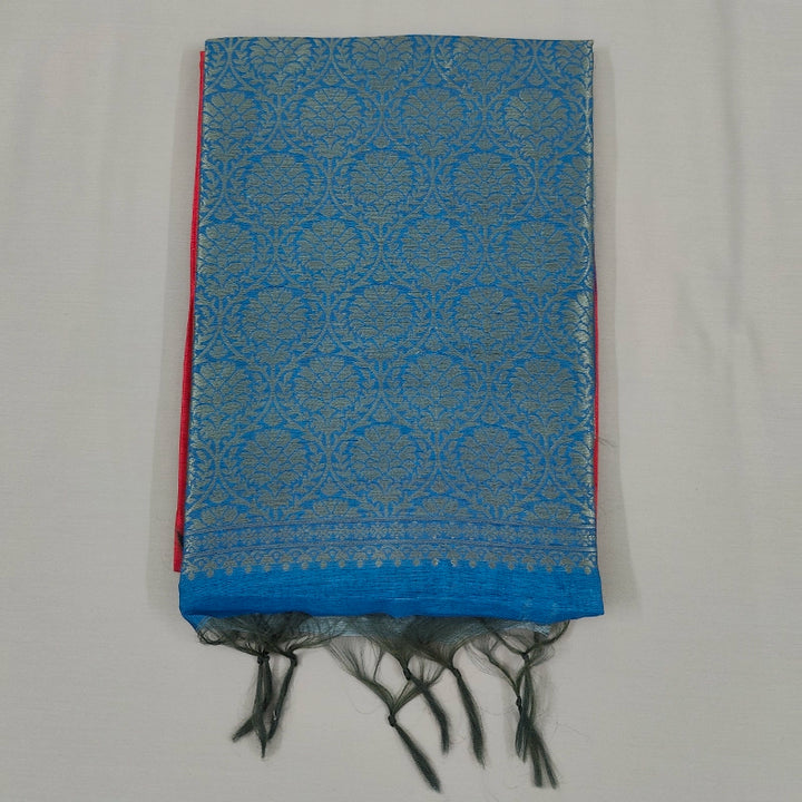 Hayagrivas Pink Fancy Cotton Saree SSCBF92F3-3