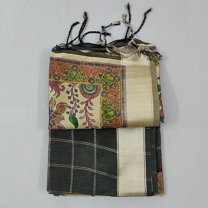 Hayagrivas Grey Fancy Cotton Saree SSCBF92F4-8