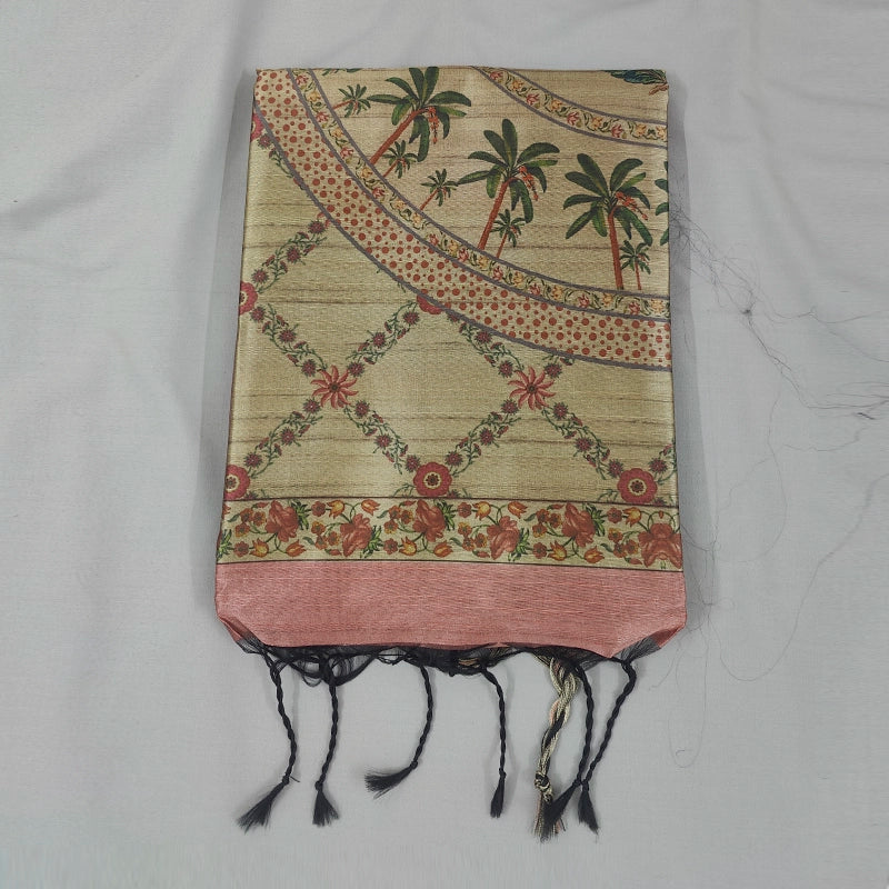Hayagrivas Pink Fancy Cotton Saree SSCBF92F8-3