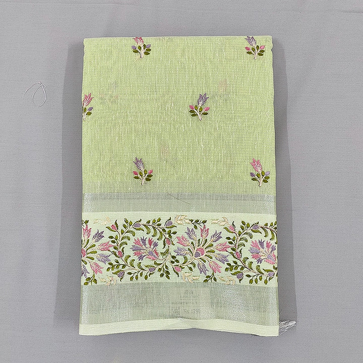 Hayagrivas Pastel Green Fancy Cotton Saree SSCBF99F1-1