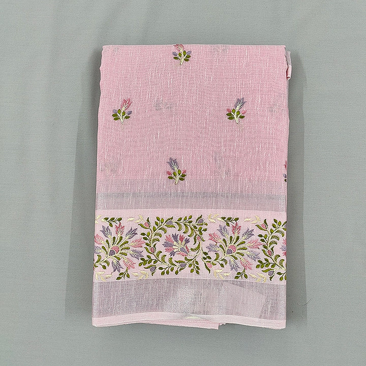 Hayagrivas Soft Pink Fancy Cotton Saree SSCBF99F1-2