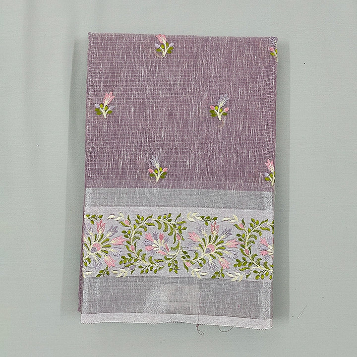 Hayagrivas Mauve-Lavender Fancy Cotton Saree SSCBF99F1-3