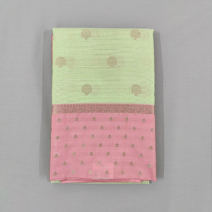 Hayagrivas Light Green Fancy Cotton Saree SSCBF99F2-5