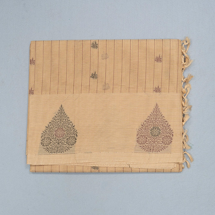 Hayagrivas Sandal Handloom Cotton Saree SSSBF127H13-3