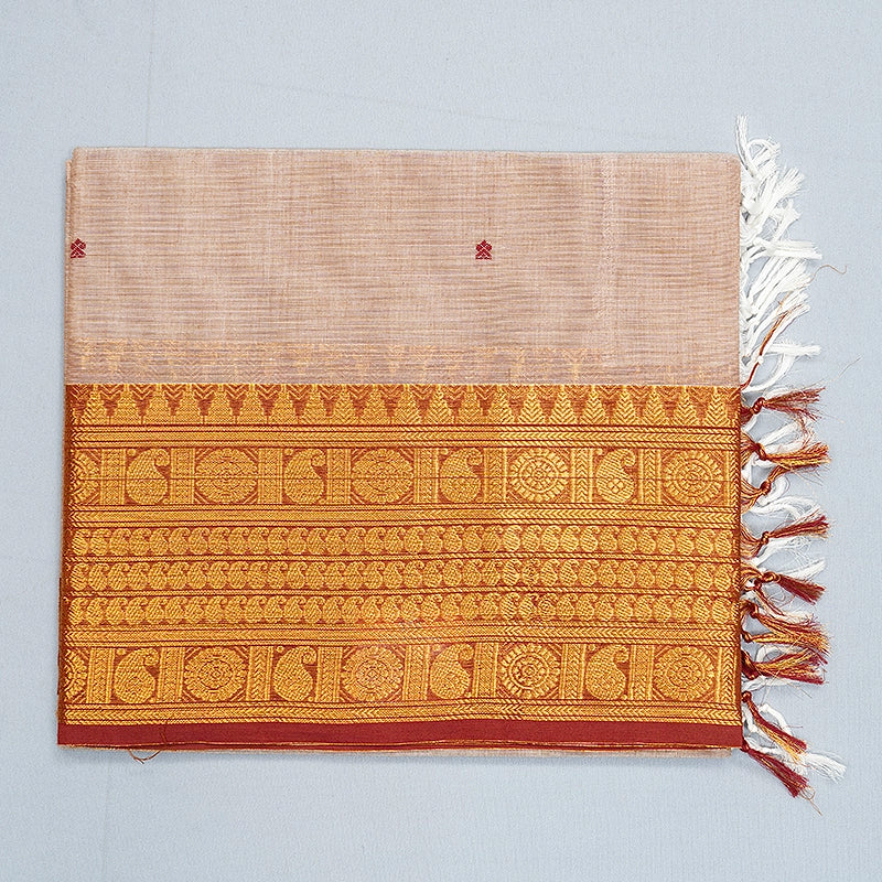 Hayagrivas Cream Handloom Chettinad Cotton Saree SSSBF131H6-10
