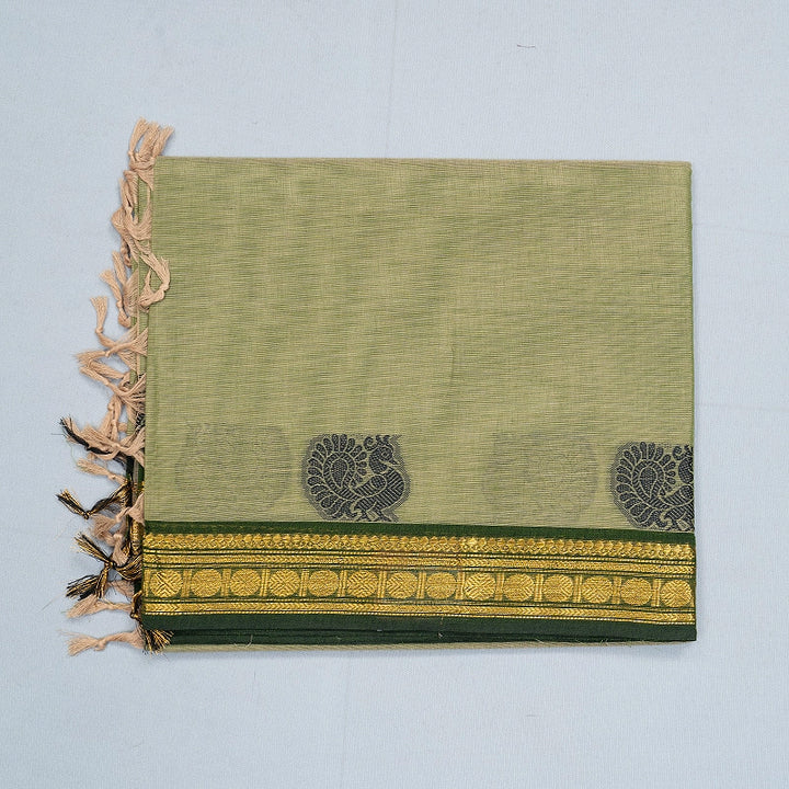 Hayagrivas Pastel Green Handloom Chettinad Cotton Saree SSSBF131H6-15