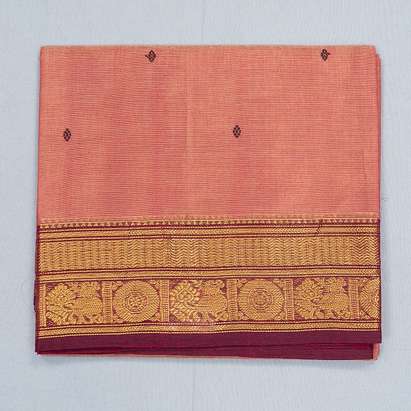 Hayagrivas Onion Pink Handloom Chettinad Cotton Saree SSSBF131H6-8