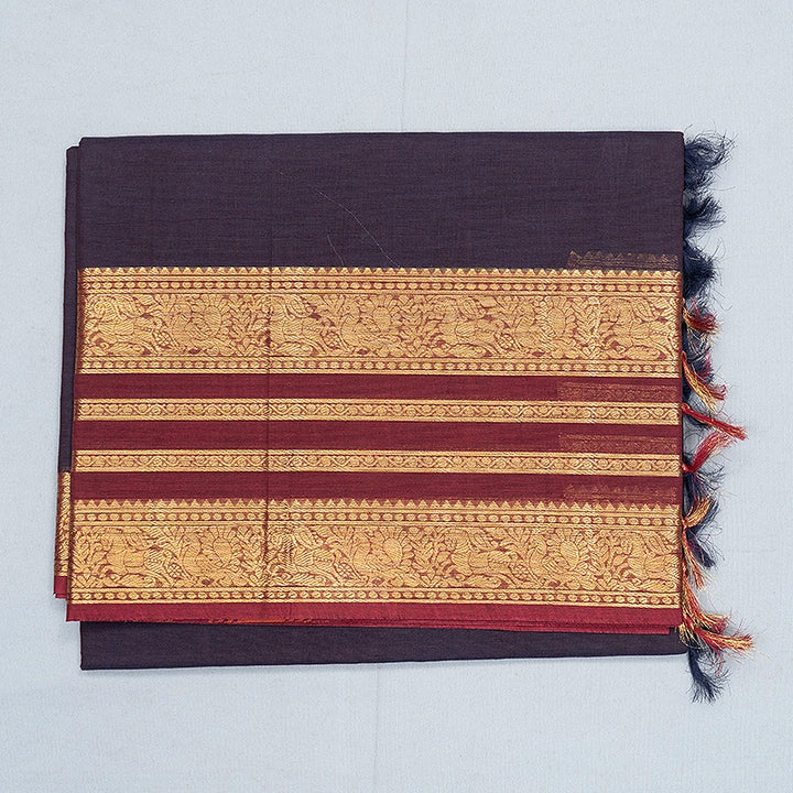 Hayagrivas Nagapazham Handloom Chettinad Cotton Saree SSSBF131H7-2