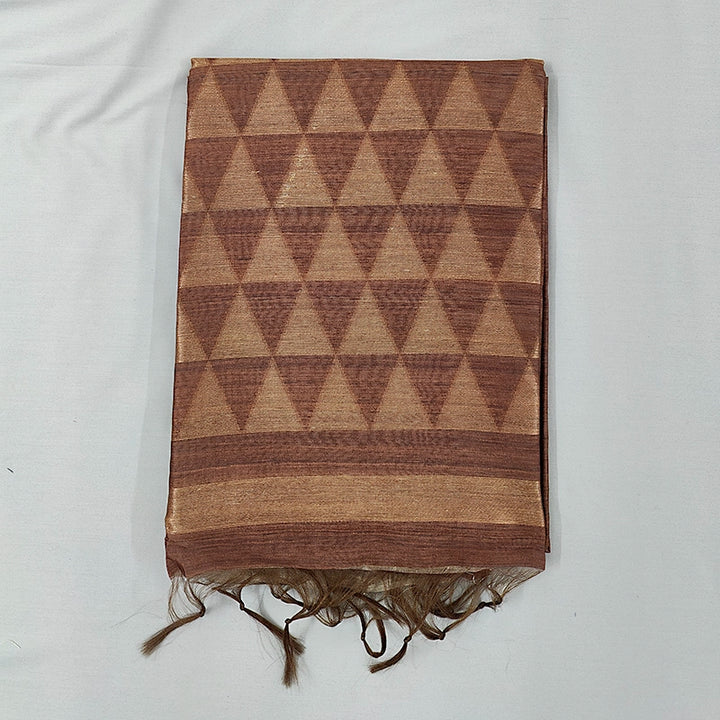 Hayagrivas Brown Fancy Cotton Saree SSCBF84F16-3