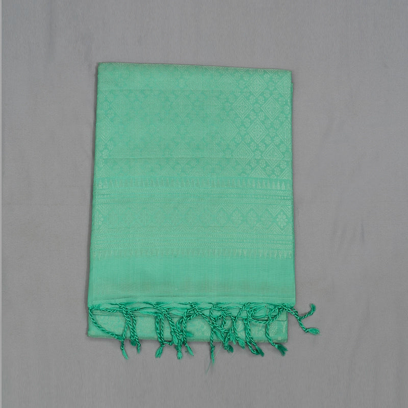 Hayagrivas Handloom Pastel Green Soft Silk Saree KBE662G6-15