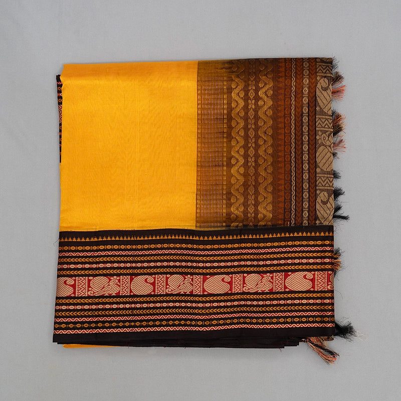 Hayagrivas Mambazham Yellow Pure Silk Cotton Saree SSCBF55E8-1