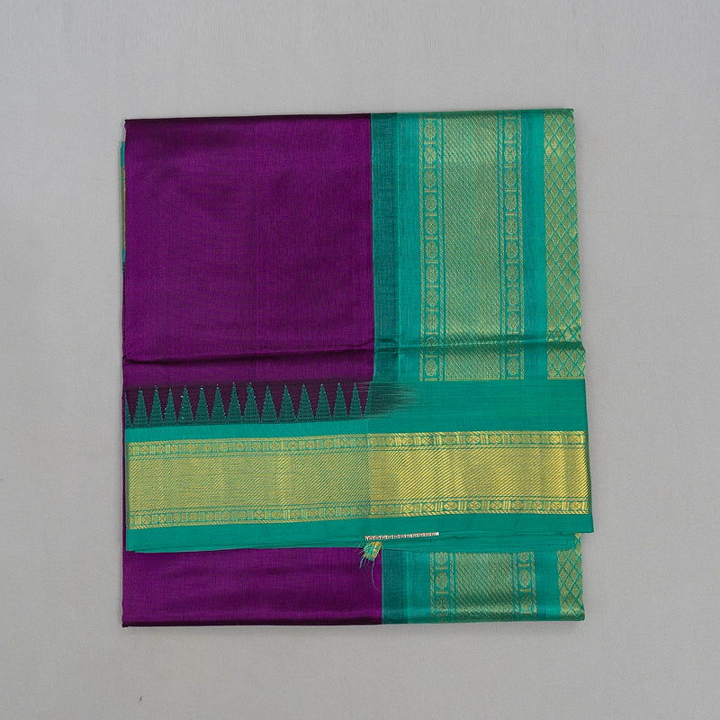 Hayagrivas Purple Pure Silk Cotton Saree SSCBF34D3-62