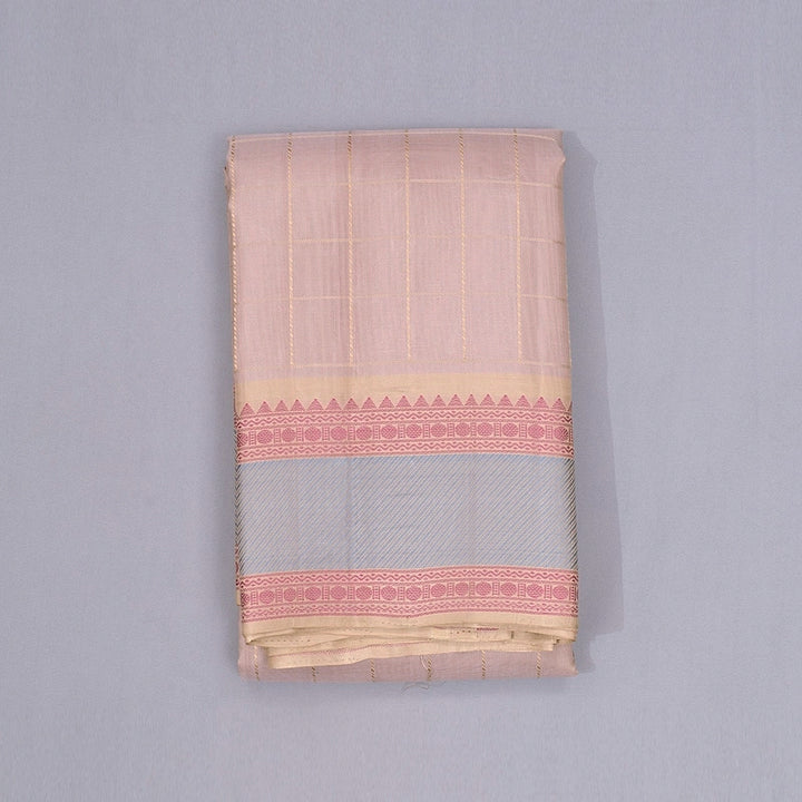 Hayagrivas Handloom Mild Onion Pink Kanjivaram Silk Saree KBE2345B3-6
