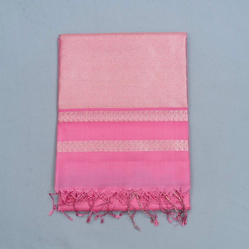Hayagrivas Baby Pink Handloom Soft Silk Saree KBF536G3-7