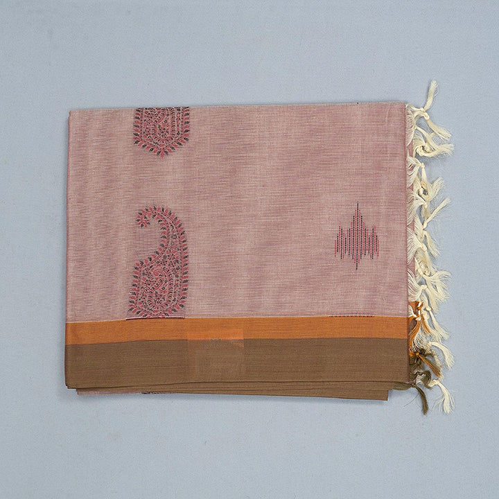 Hayagrivas Rose Pink Handloom Cotton Saree SSSBF127H12-3