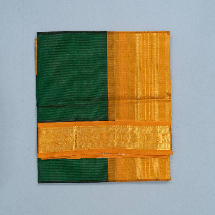 Hayagrivas Bottle Green Pure Silk Cotton Saree SSCBF35D1-21