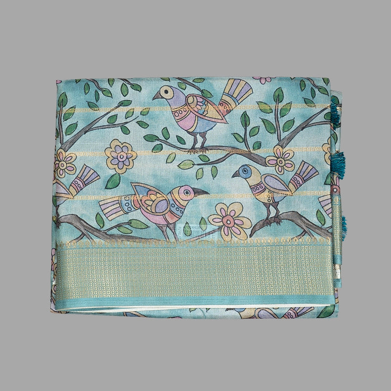 Hayagrivas Light Pastel Green Fancy Cotton Sarees KBE2164A6-24