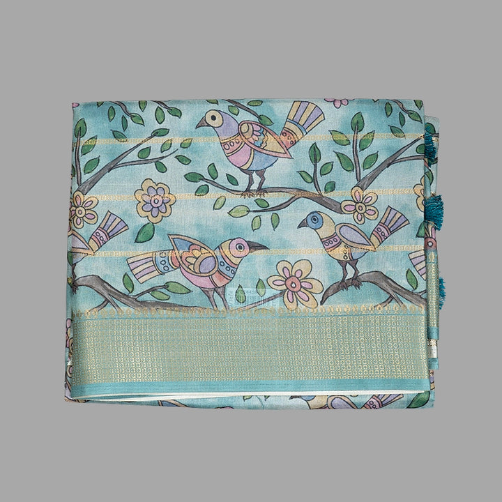 Hayagrivas Light Pastel Green Fancy Cotton Sarees KBE2164A6-24