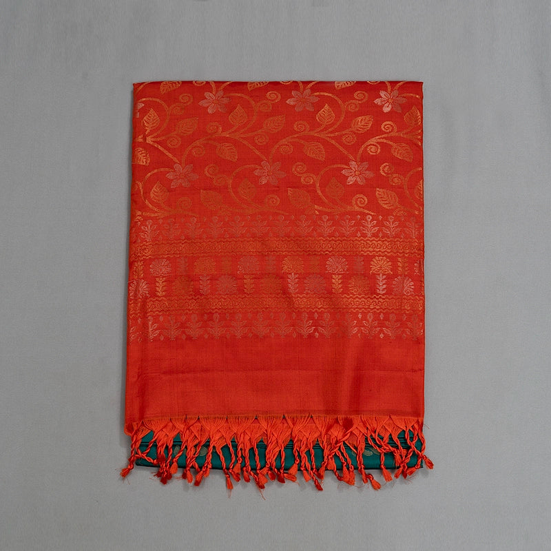 Hayagrivas Peacock Green Handloom Soft Silk Saree KBE654G12-2