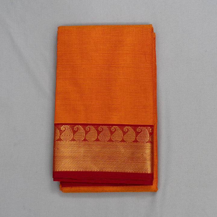 Hayagrivas Mambazham Orange Handloom Chettinad Cotton Saree KSBE1H2-17