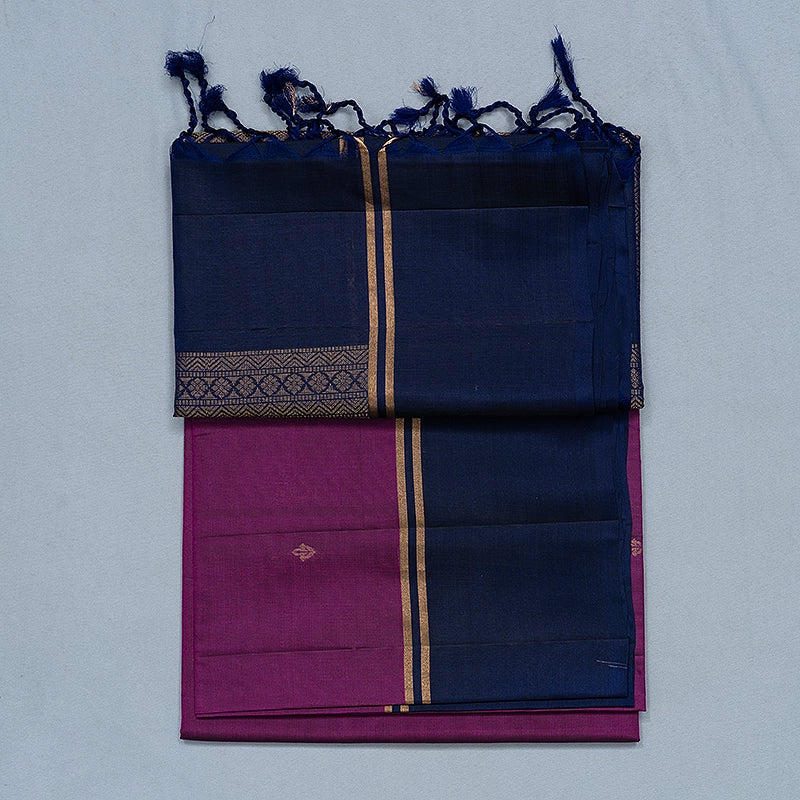 Hayagrivas Purple Handloom Soft Silk Saree KBF191E1-8
