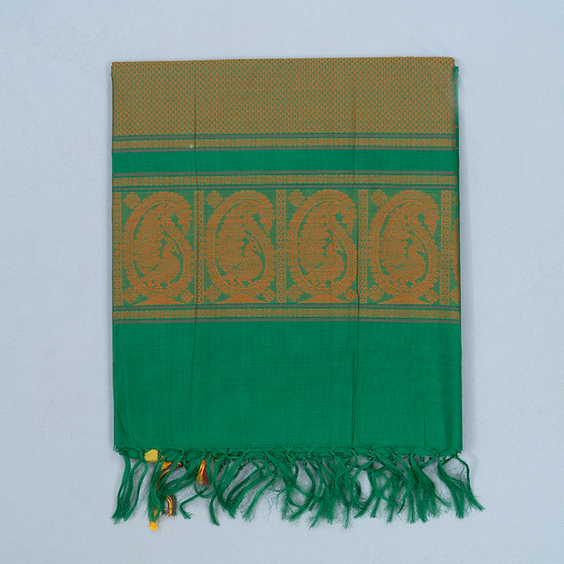 Hayagrivas Green Handloom Kanchi Cotton Saree SSCBF104F6-2