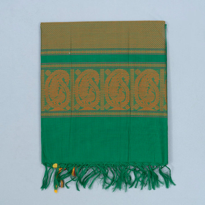 Hayagrivas Green Handloom Kanchi Cotton Saree SSCBF104F6-2