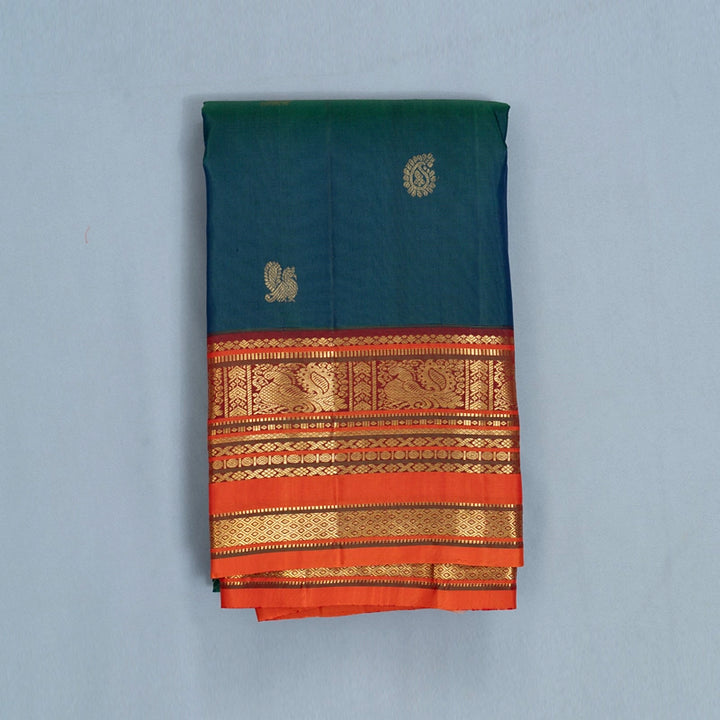 Hayagrivas Handloom Mayilkazhuthu Kanjivaram Silk Saree KBF512F4-2