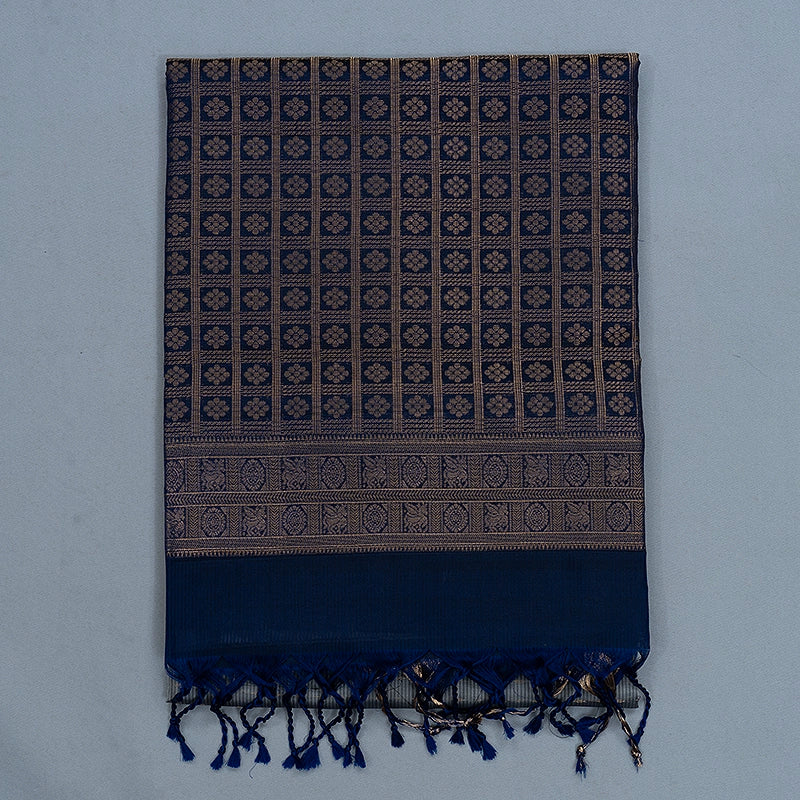 Hayagrivas Silver Grey Handloom Soft Silk Saree KBF532G4-8