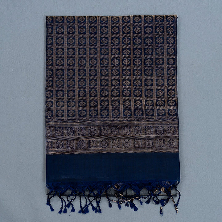Hayagrivas Silver Grey Handloom Soft Silk Saree KBF532G4-8